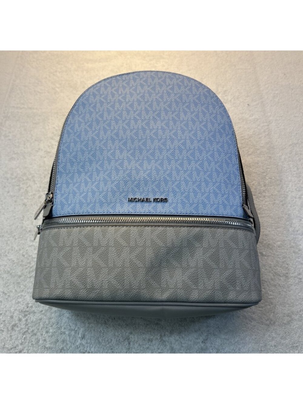 Michael Kors Rhea Medium Size Sky Blue/Gray New with Tags